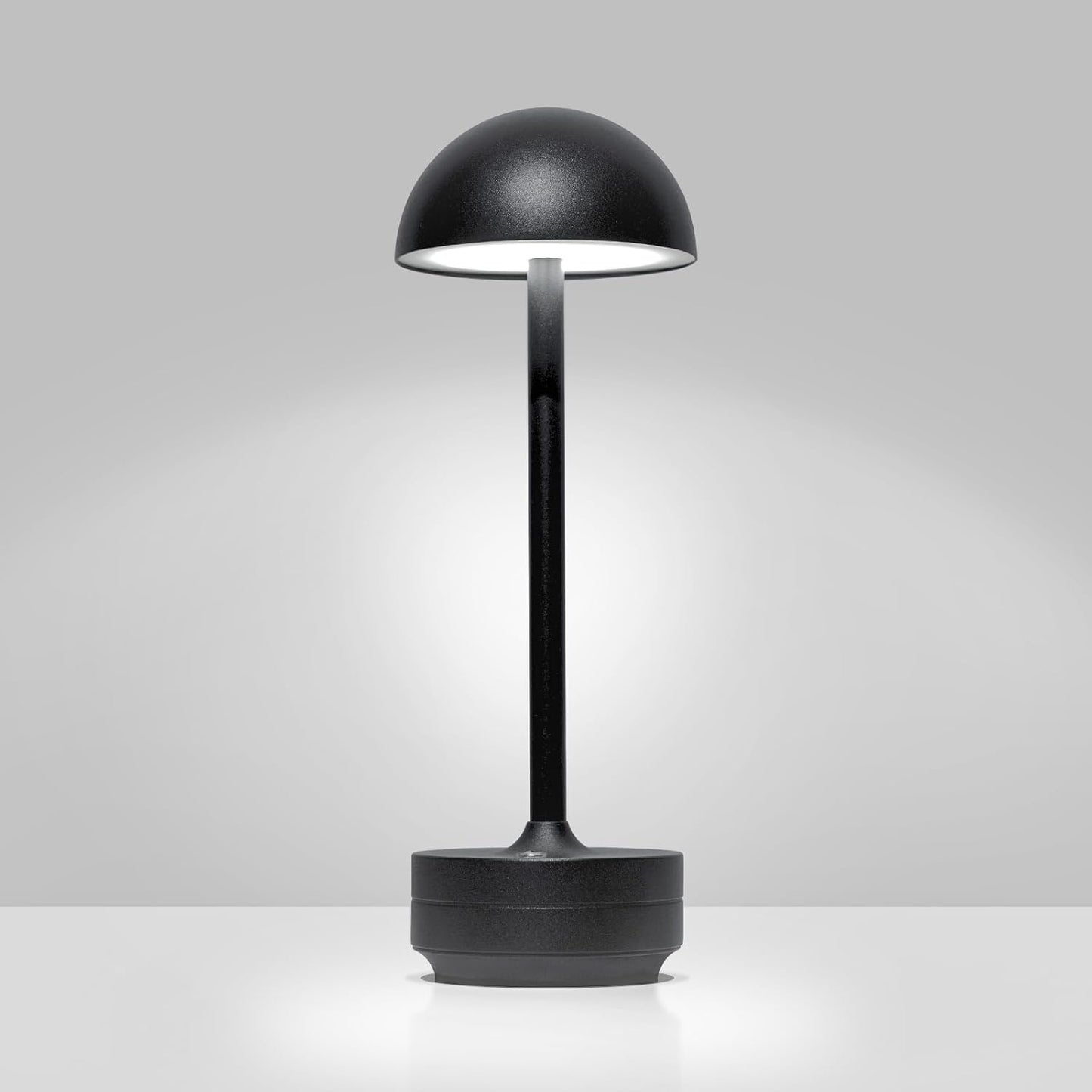 Lámpara mesa inalámbrica LED recargable tactil negro