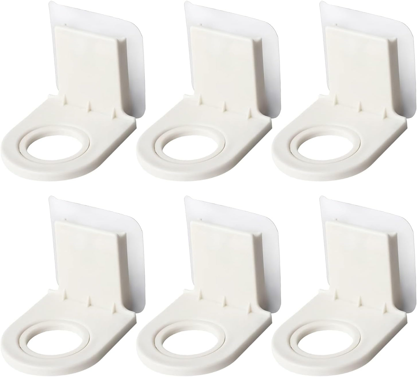 Dispensador gel ducha champú autoadhesivo pared 6 pzas