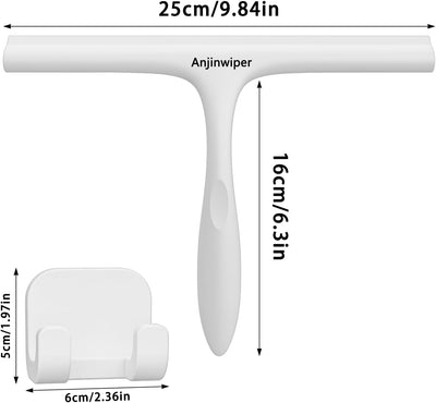 Escobilla ducha multiusos silicona con gancho adhesivo