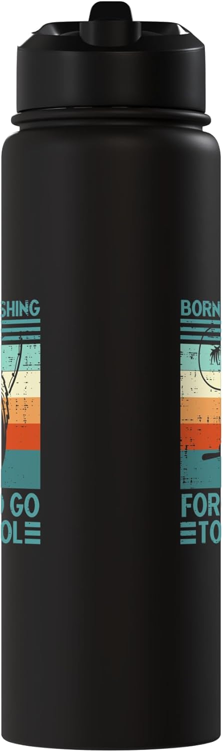 Botella de agua acero inoxidable aislada para niños y adultos Born To Go