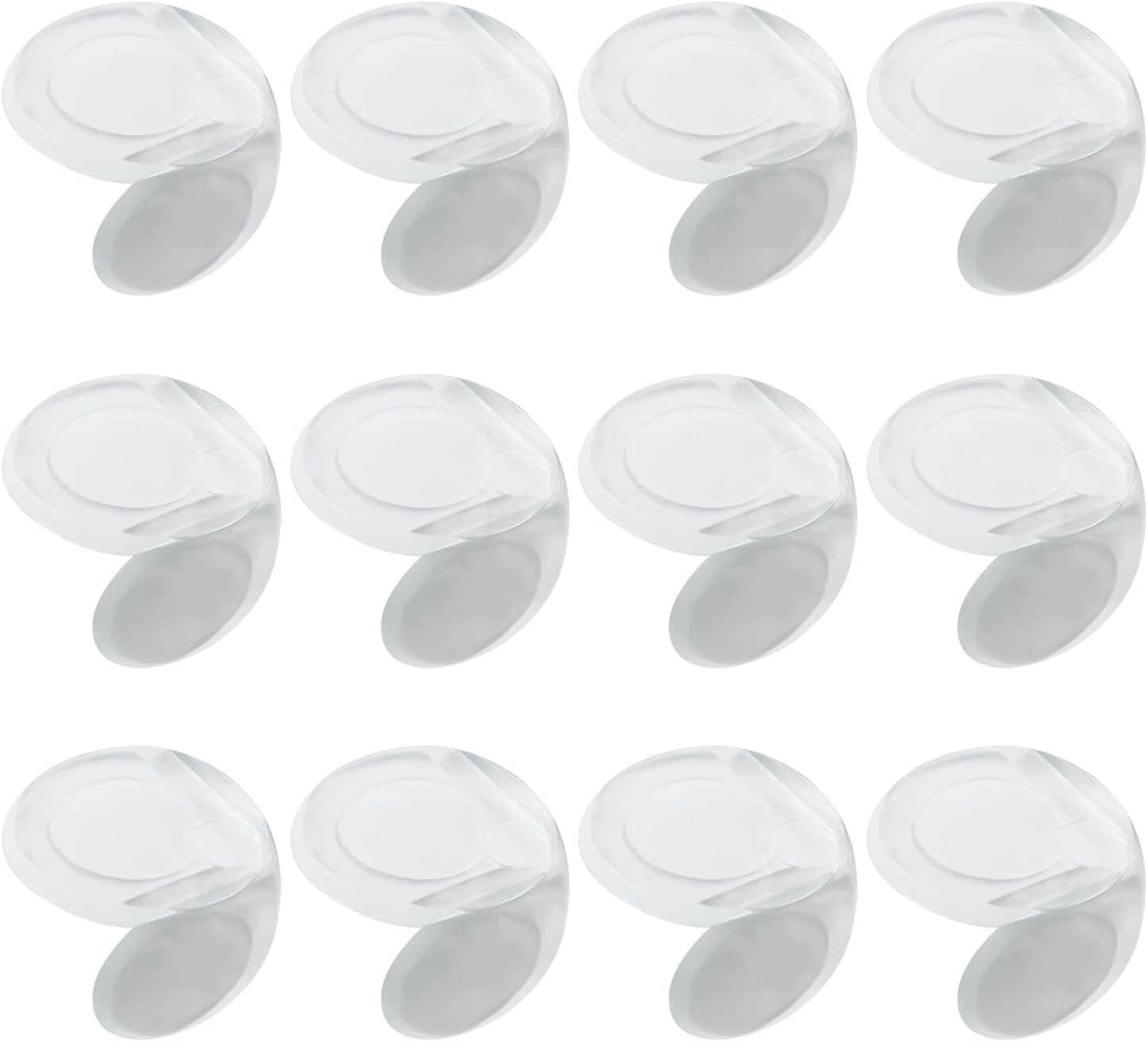 Pack 12 Protectores Esquina Goma Flexible Transparente