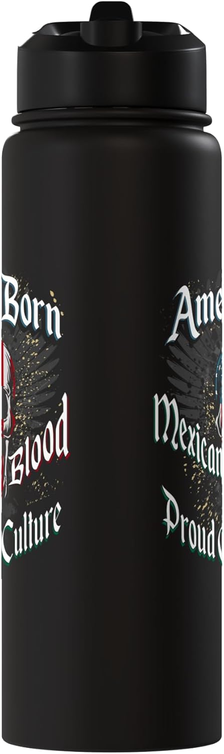 Botella de agua aislada de acero inoxidable Lowrider Chicano
