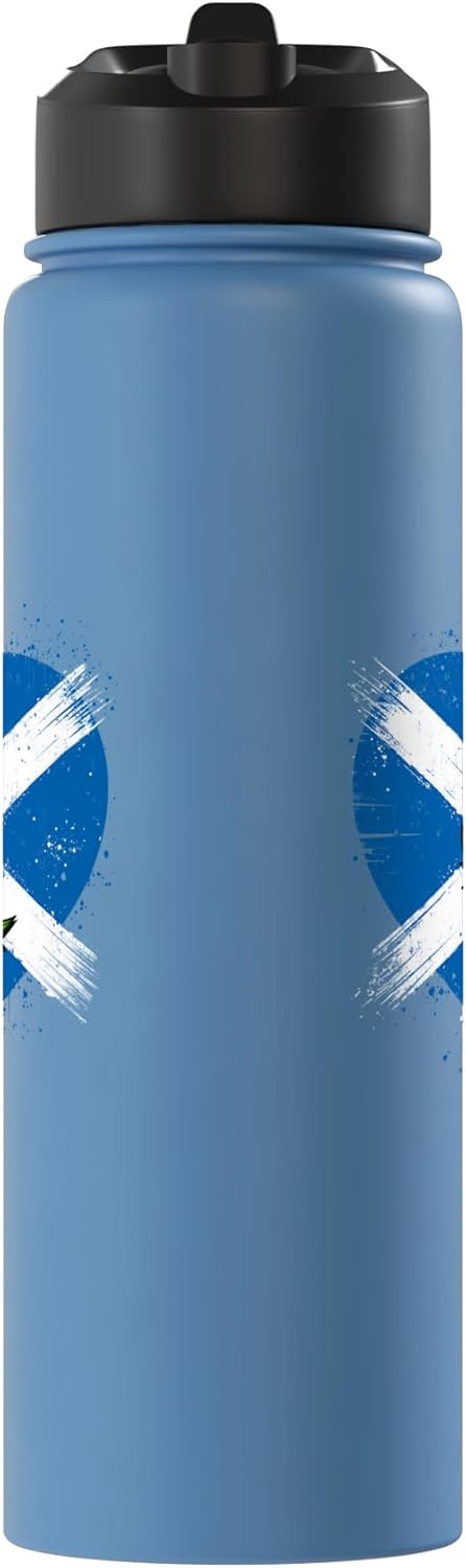 Botella agua acero inox aislada bandera St Andrews