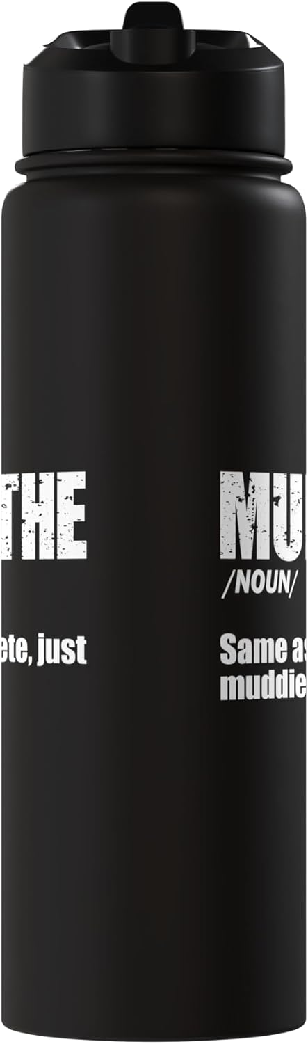 Botella agua acero inox aislada Mud Girl Run