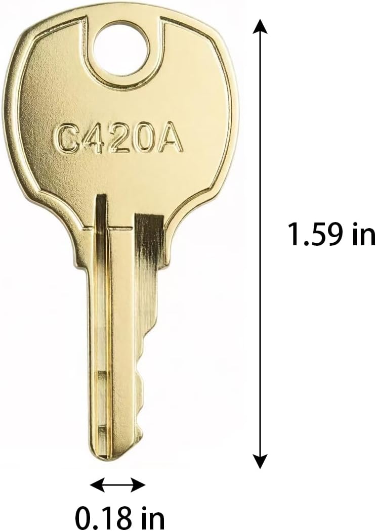 2 Llaves Repuesto Candado Leva C420A Comp Cerraduras
