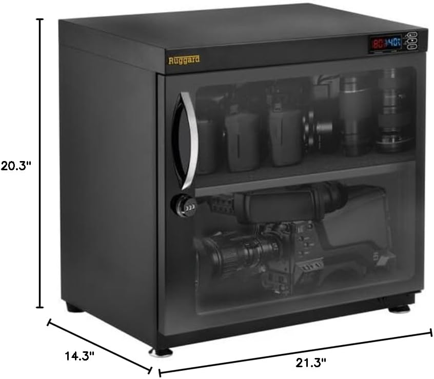Gabinete seco electrónico 80L color negro