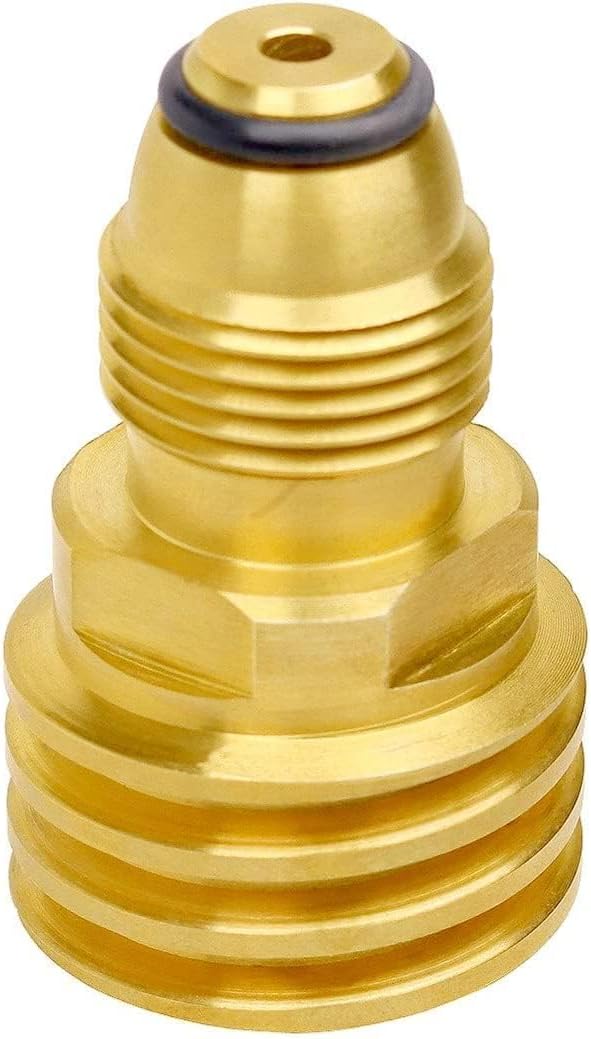 Adaptador tanque propano POL a QCC1 tipo 1 latón 2uds