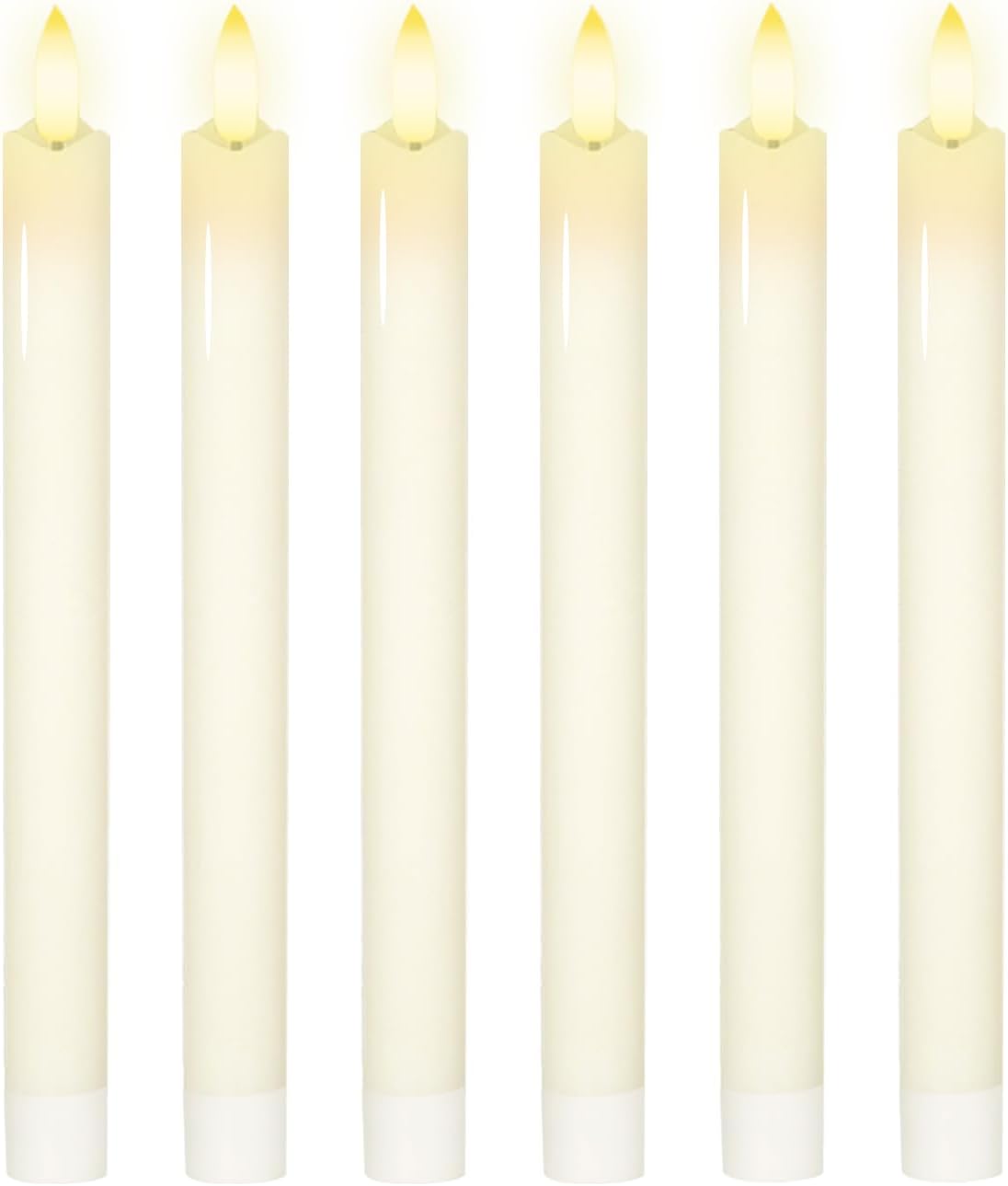 Velas cónicas pilas con control remoto y estación carga