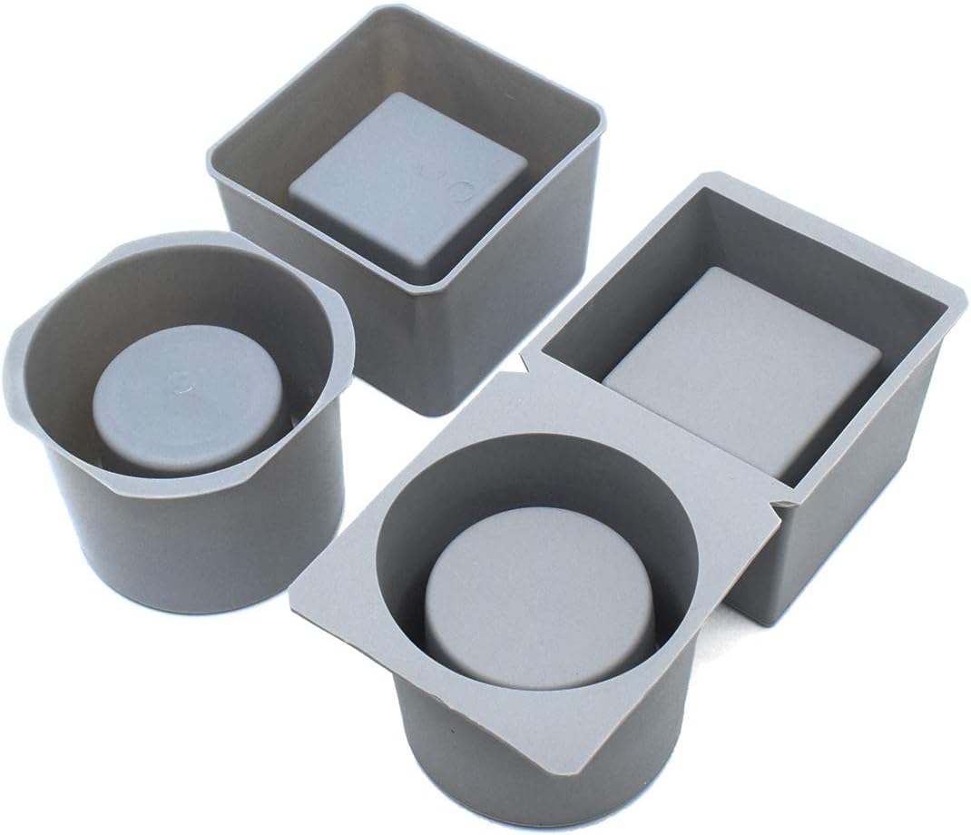 Moldes silicona para maceta hormigón suculentas