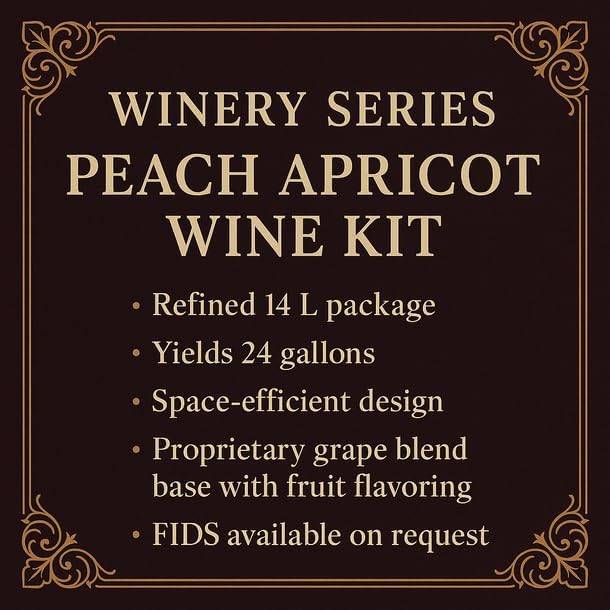 Kit de vino de melocotón y albaricoque Winery