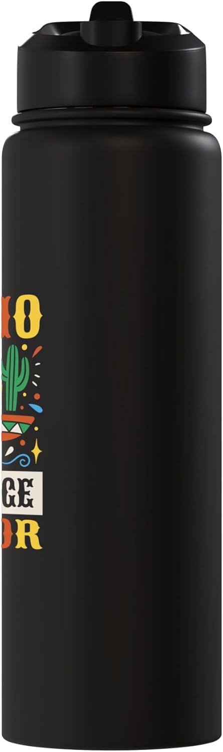 Botella de agua acero inoxidable sin BPA Cinco De Mayo
