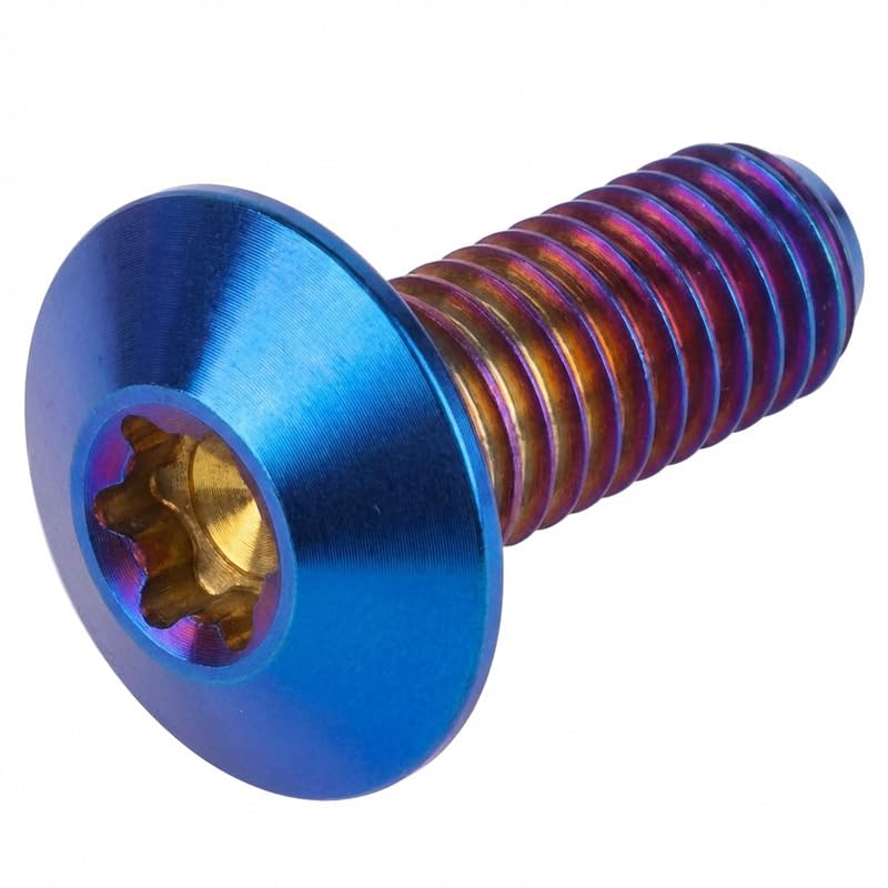 Tornillos Titanio M6 0.591pulg Torx para auto moto bicicleta