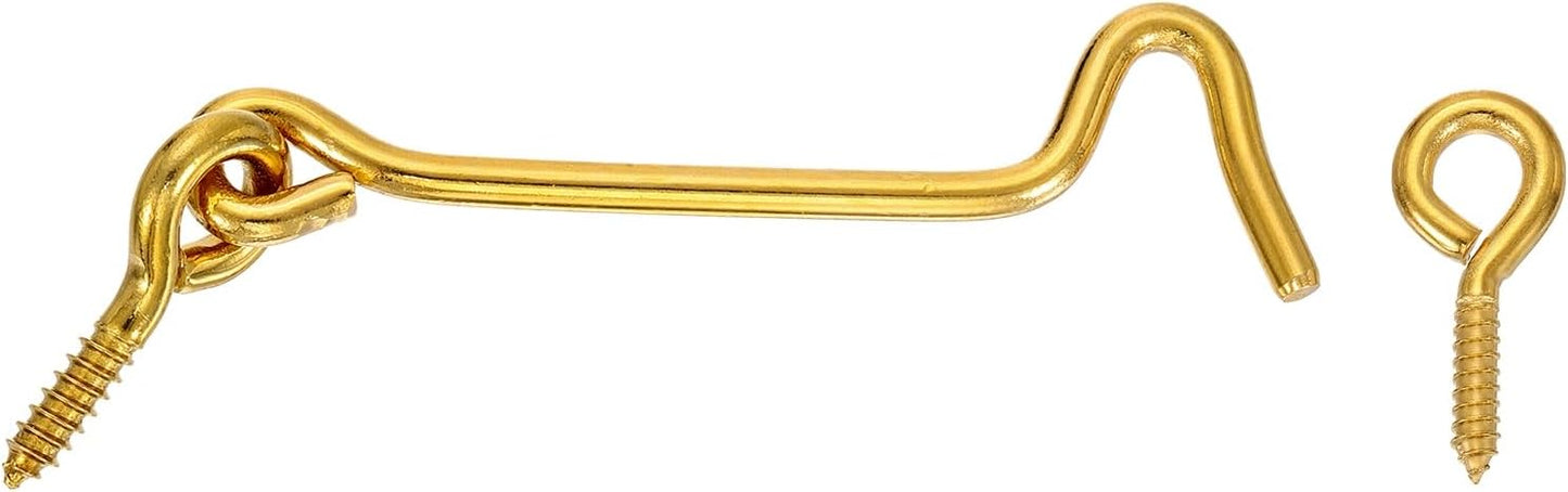 Gancho giratorio para puerta ventana latón 4pulg
