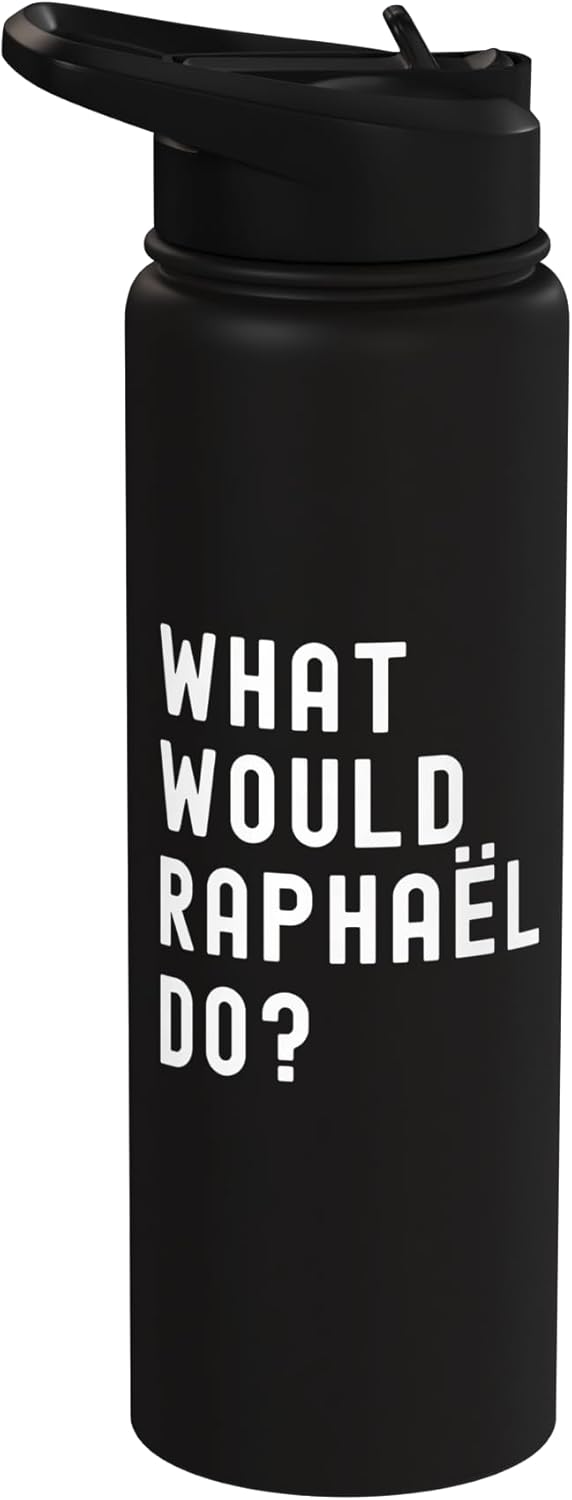 Bottella de agua aislada acero inoxidable What Would Raphaël Do