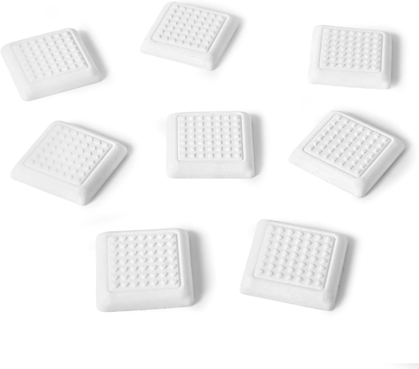 Almohadillas silicona autoadhesivas 1.6x1.6pulg antideslizantes