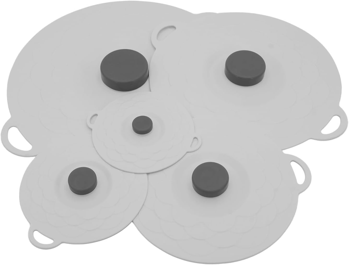 Paquete de 5 tapas de silicona reutilizables para tazones y cuencos
