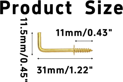 150 Pzas Gancho L 3/4 Pulg Autoatascante para Colgar