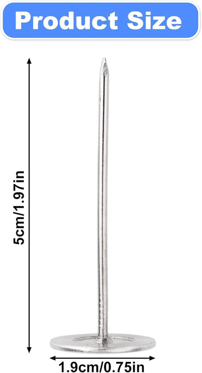 25 Alfileres Largos 0.748x1.969pulg Tapicería Cabecero Sofá