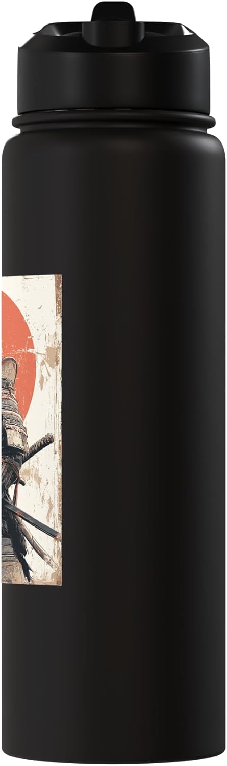 Botella agua acero inox aislada Ukiyo Kitty