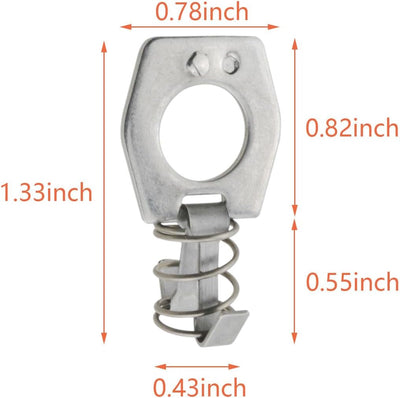 Cerradura puerta calentador agua casa rodante 2 pzas acero inox