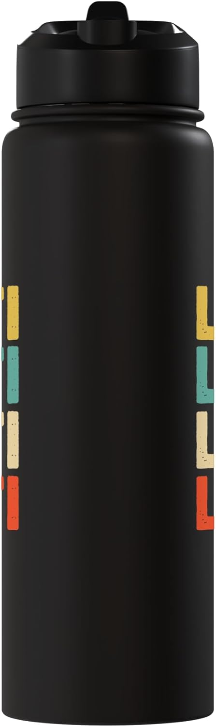 Botella agua acero inox aislada Leti Name