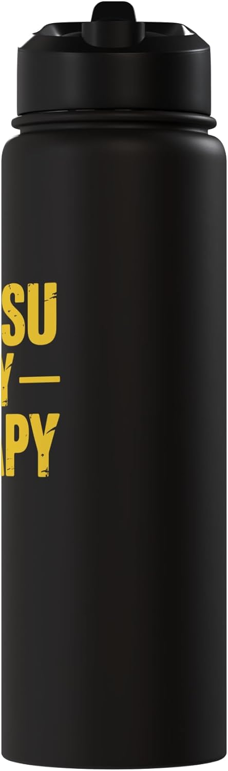 Botella de agua acero inoxidable aislada para Jiu Jitsu