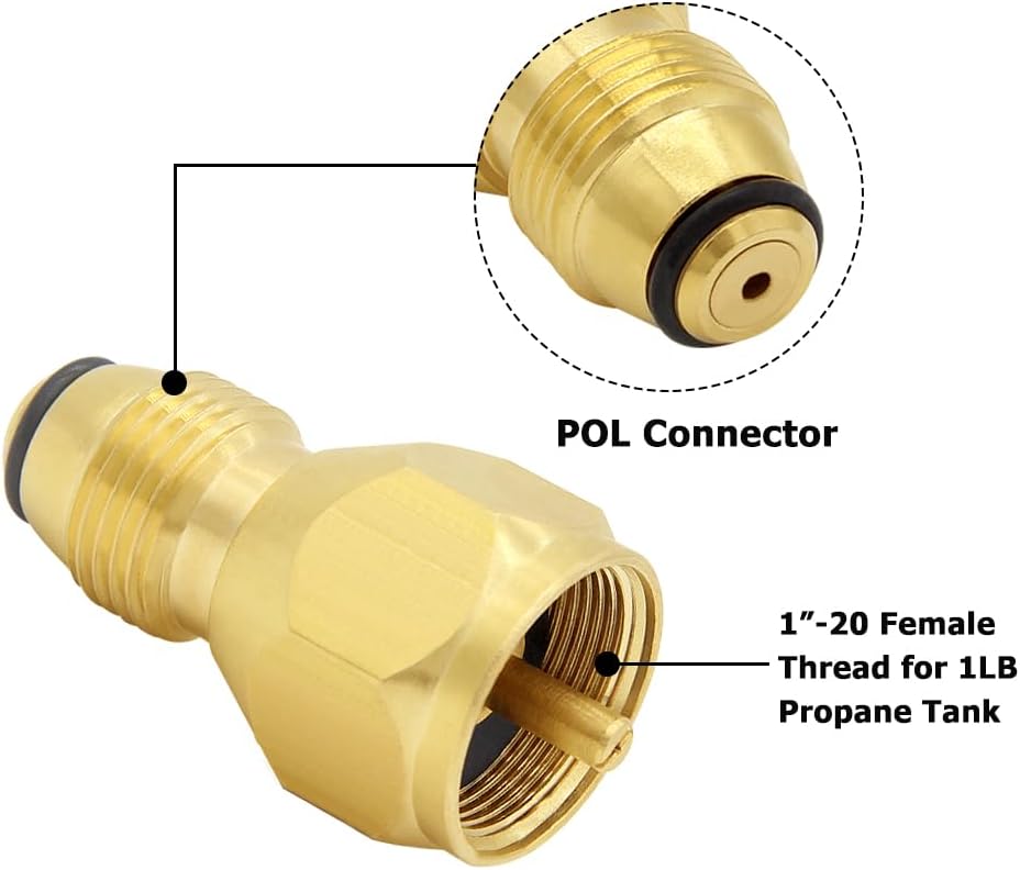 Adaptador relleno tanque propano 1lb QCC1