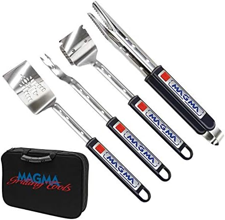 Juego 5 Pzas Utensilios Barbacoa Acero Inox 16-22pulg