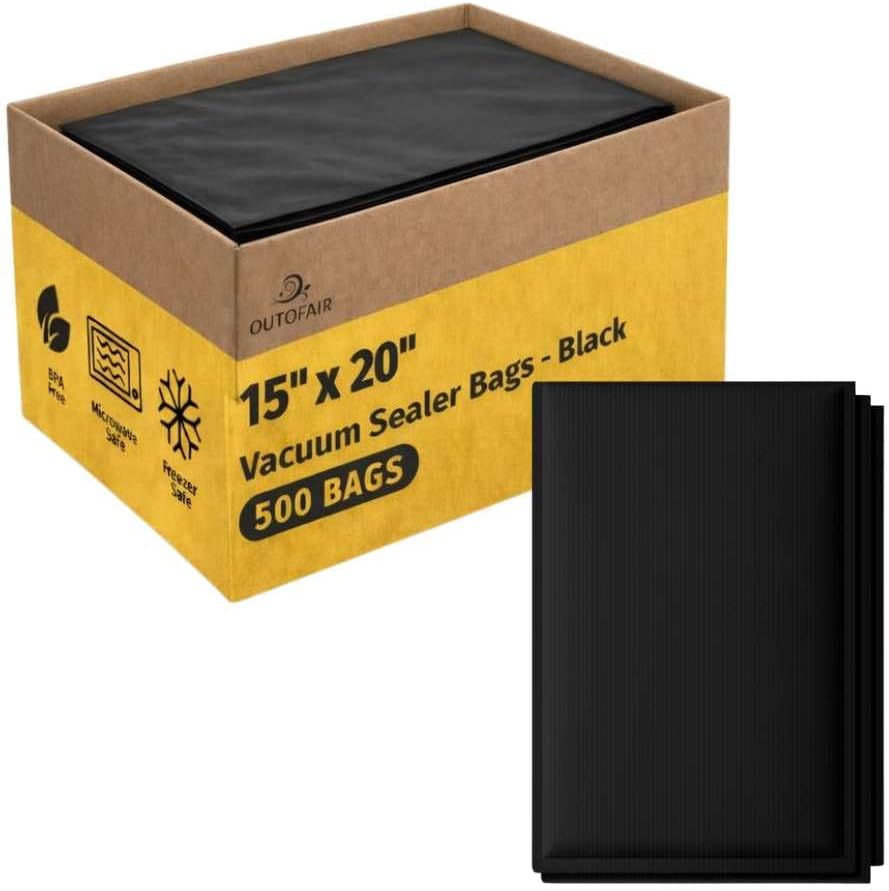 Bolsas selladoras al vacío 15x20pulg 500uds plástico 7 capas