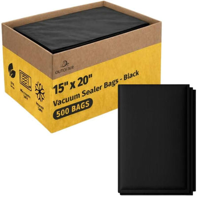 Bolsas selladoras al vacío 15x20pulg 500uds plástico 7 capas