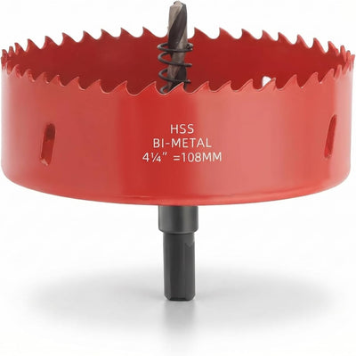 Cortador de agujeros bi-metal 4.25pulg para metal madera y plástico