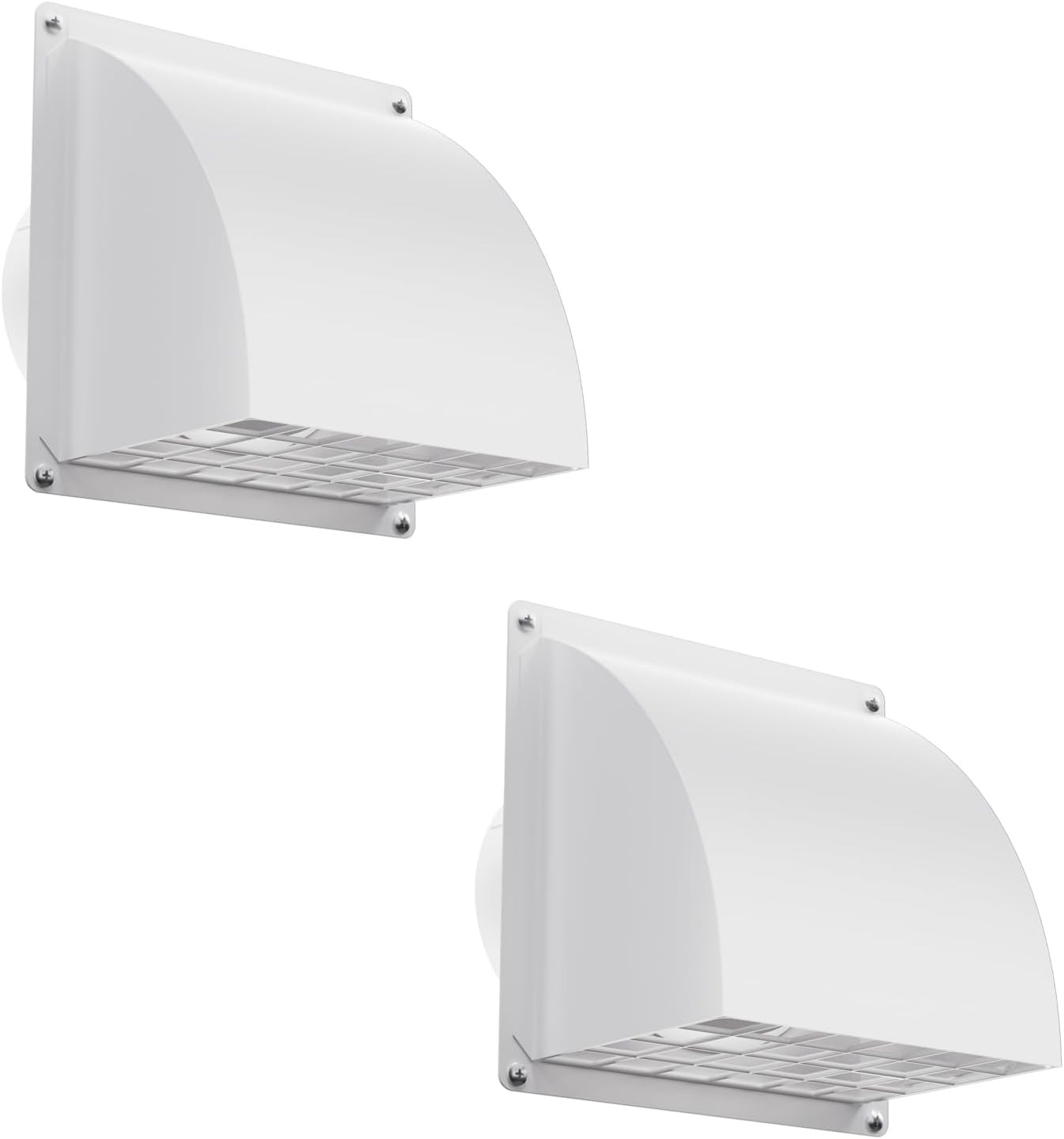 2 fundas ventilación secadora 4pulg metal pantalla extraible