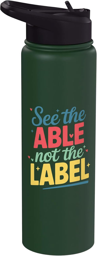 Botella agua acero inox aislada para maestro especial