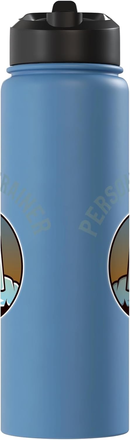 Botella agua acero inox aislada personal trainer
