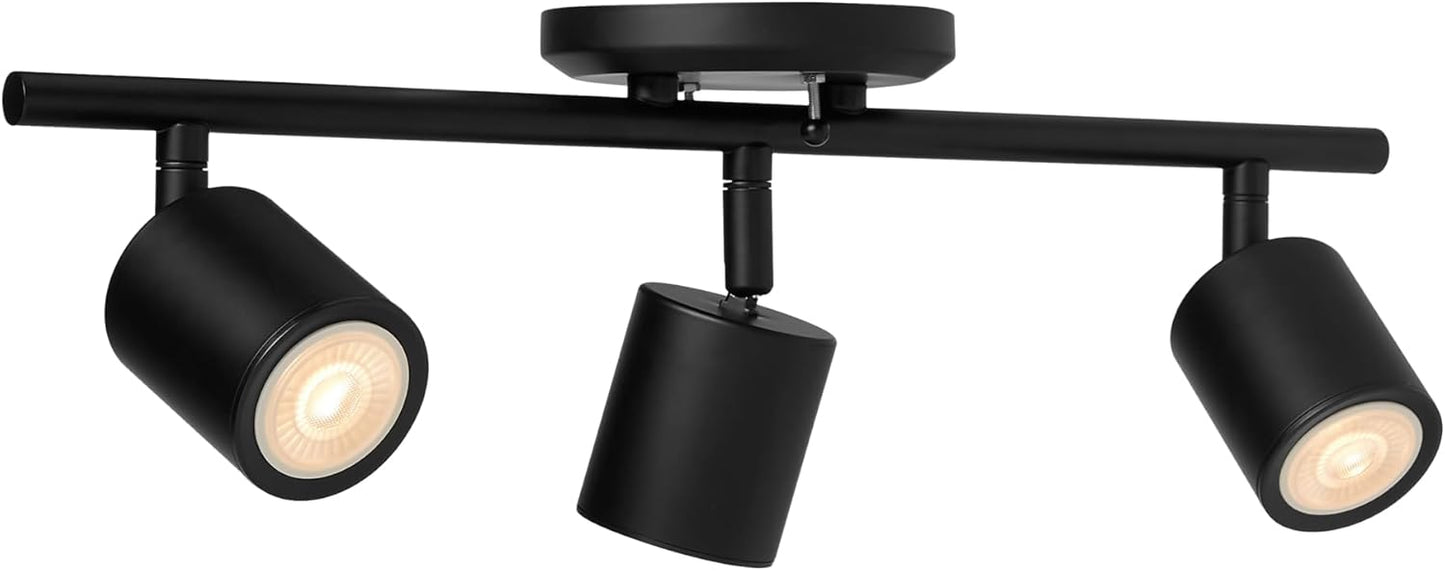Kit iluminación riel 3 luces 20pulg negro