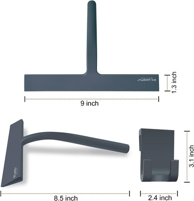Escobilla ducha puerta vidrio goma silicona 9pulg