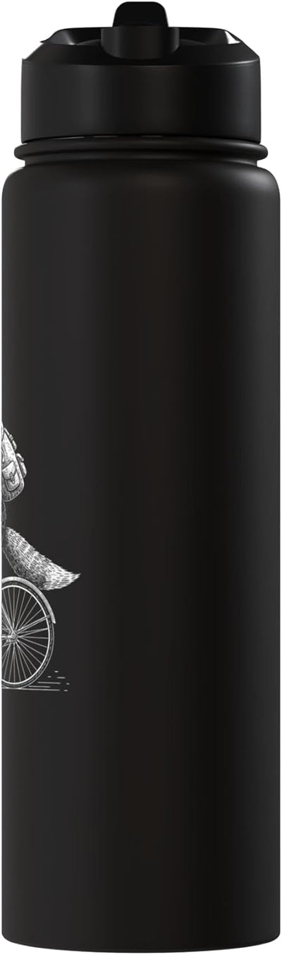 Bottella de agua acero inoxidable resistente retro edgy protesta sutil