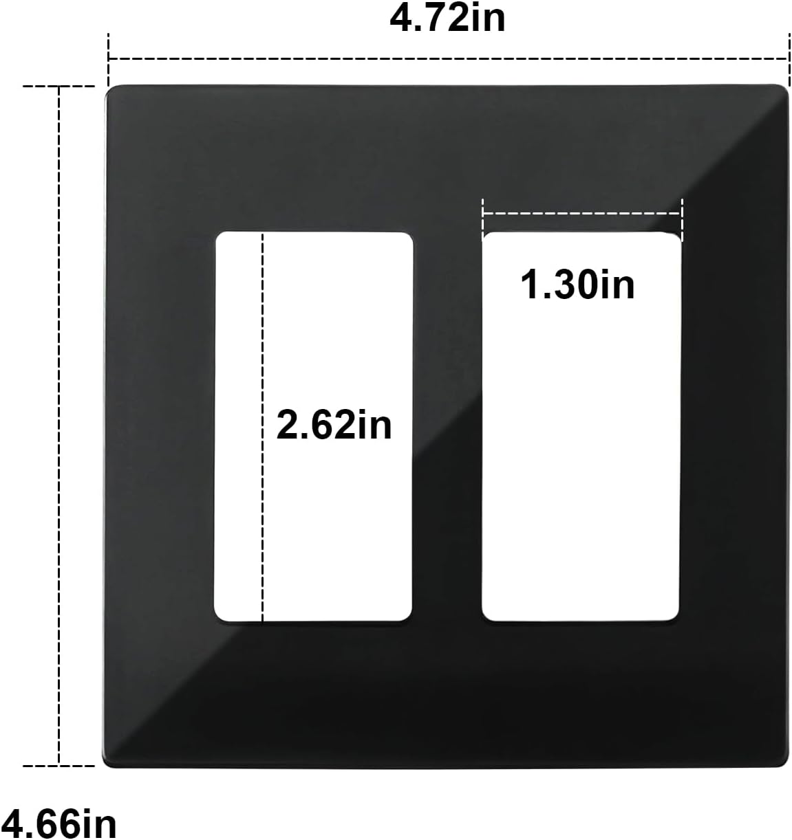Placa pared sin S 2 segmentos para Leviton 80309-SE