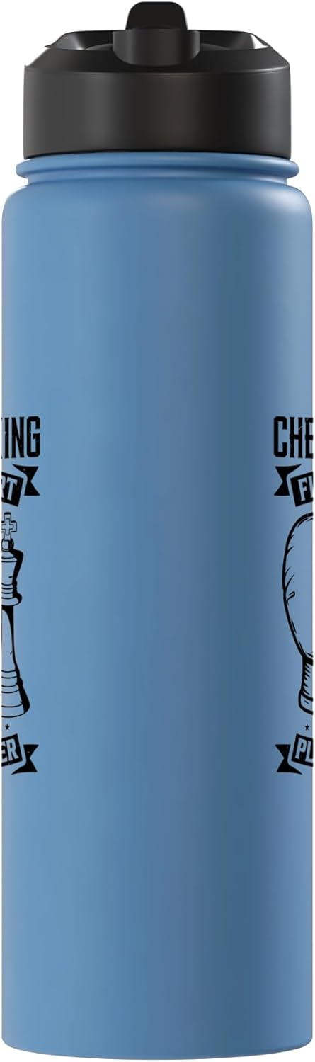 Botella térmica acero inox para boxeador de ajedrez