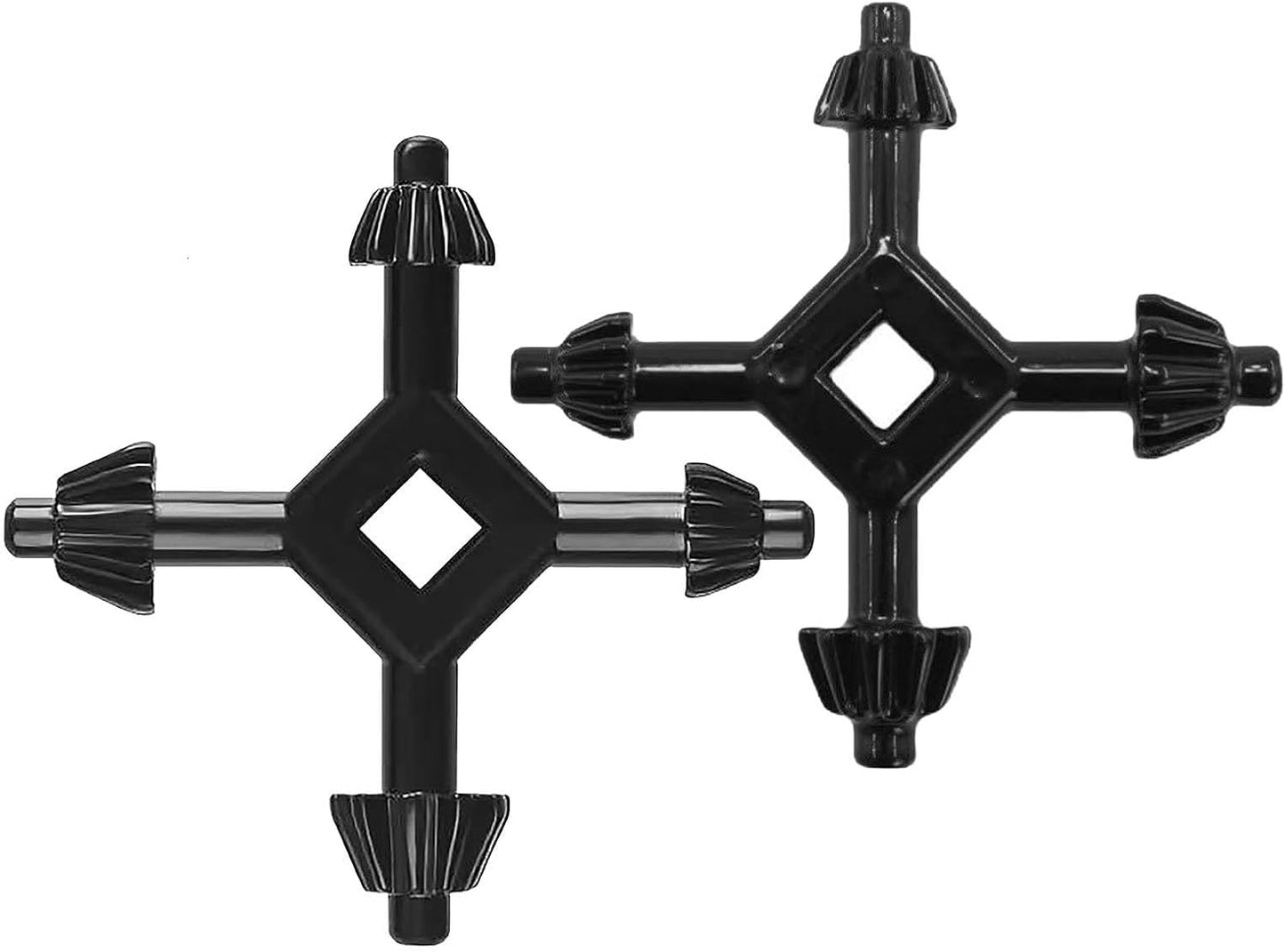 Llave universal 4en1 acero negro 1/4-5/8pulg set 2