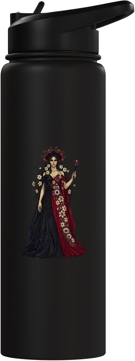 Botella de agua aislada de acero inoxidable Persephone diosa mitología