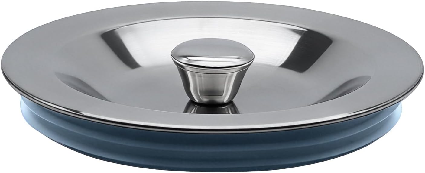 Tapón de drenaje acero inox para lavabo 3.5pulg