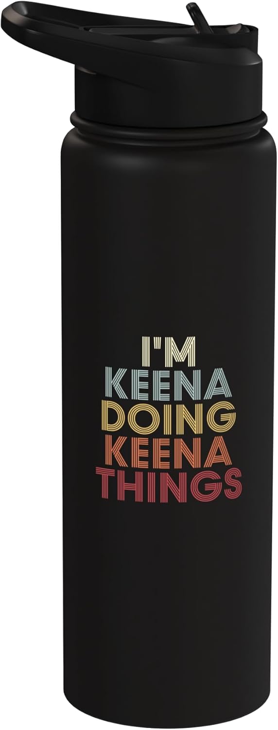 Botella agua acero inox personalizada con nombre