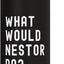 Bottella de agua aislada acero inoxidable What Would Nestor Do