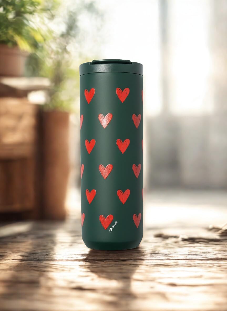 Vaso térmico acero inox 16oz diseño San Valentín