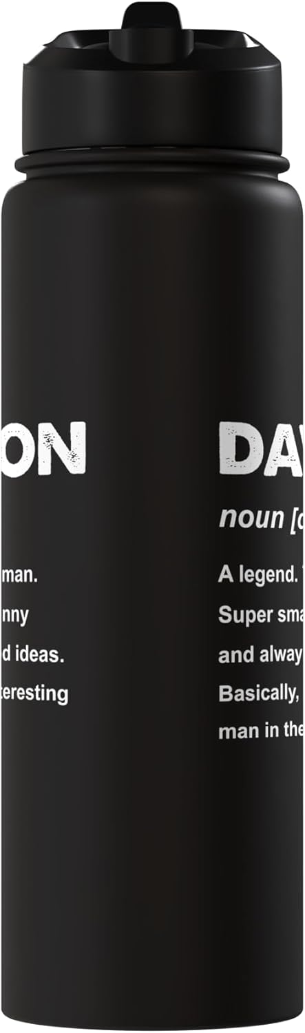 Botella de agua aislada de acero inoxidable Dawson Name