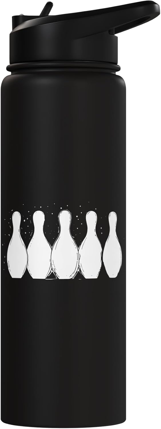 Botella de agua acero inoxidable aislada para bowling