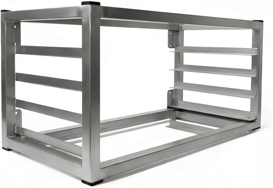 Estante aluminio 5 niveles para pan 21x18x13pulg