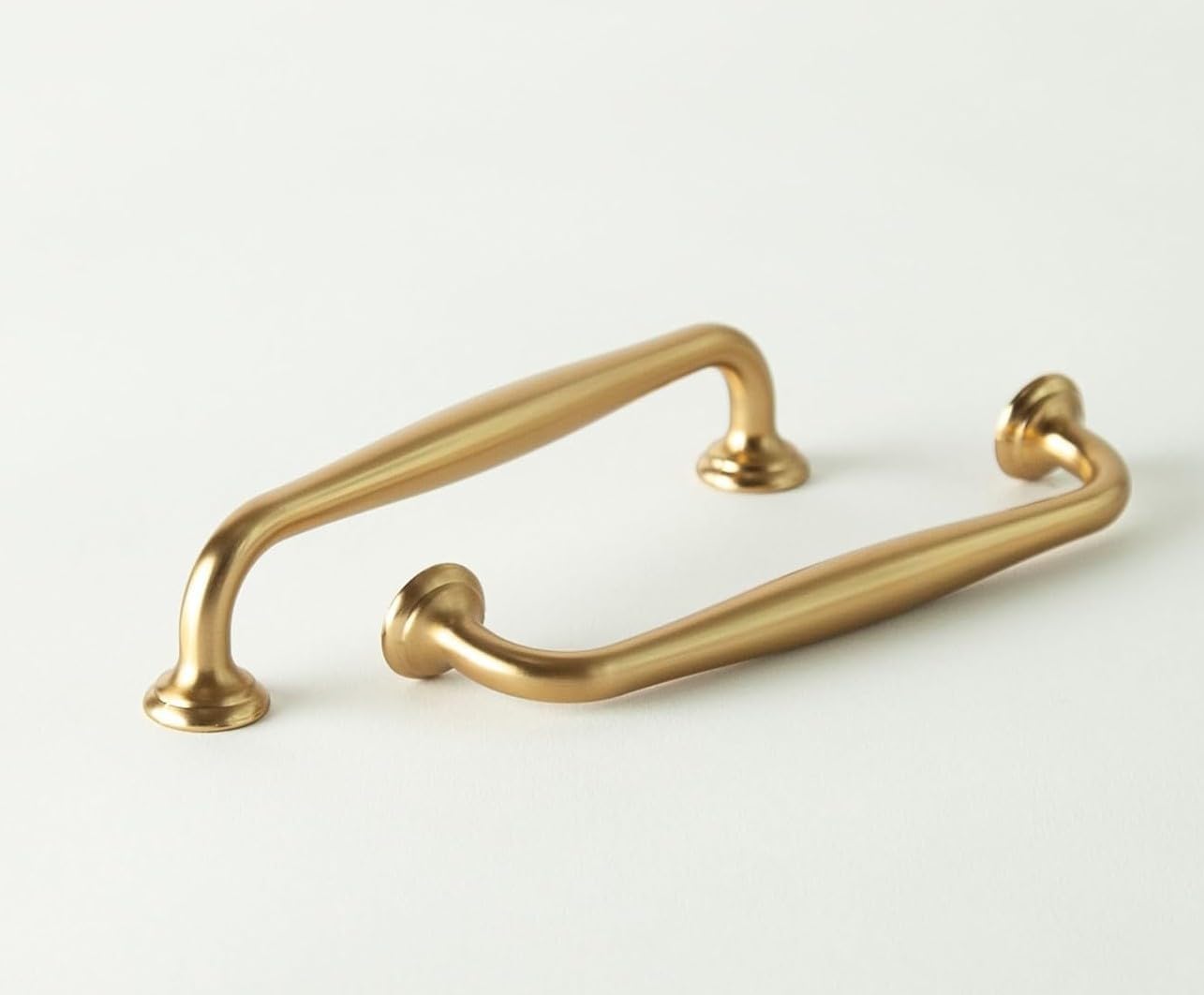 10 Tiradores Latón Cepillado Parkrose 5.3pulg para Cocina Baño