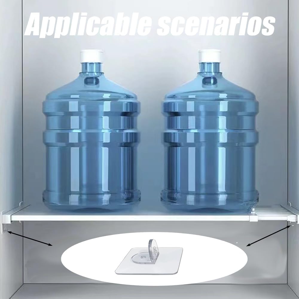 20 Clavijas Soporte Plástico Autoadhesivo para Estantería